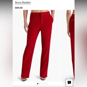 Steve Madden Red Pantsuit